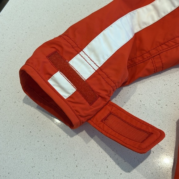 Abercrombie Saranac Lake Jacket Orange & White Jacket Kid's Size Large - Picture 17 of 17